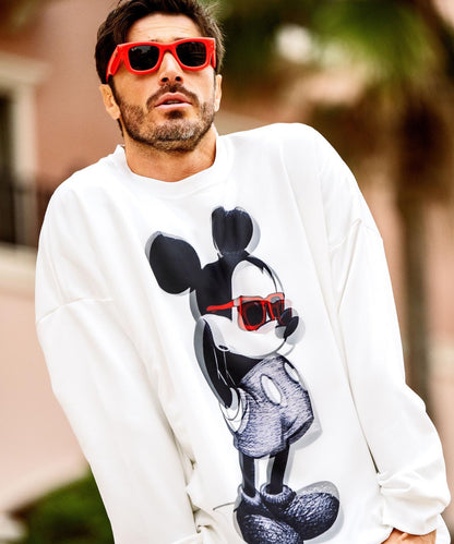 3D 字母立體圖案 SUNGLASS MICKEY 印花 衛衣