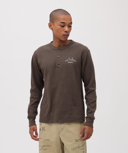 直營店限定 HONEYCOMB HENRY NECK L/S T-SHIRT 長袖T恤