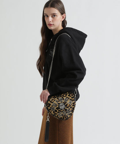 直營店限定 VARSITY LEATHER HEART CHAIN BAG