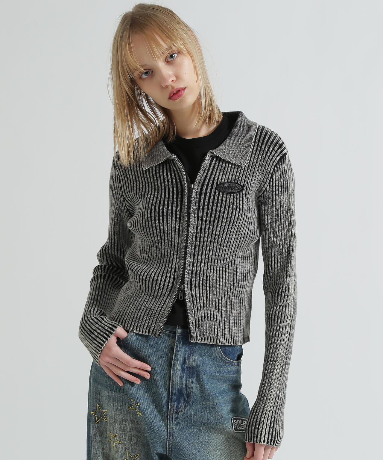 Vintage Wash Wappen Knit 針織開衫