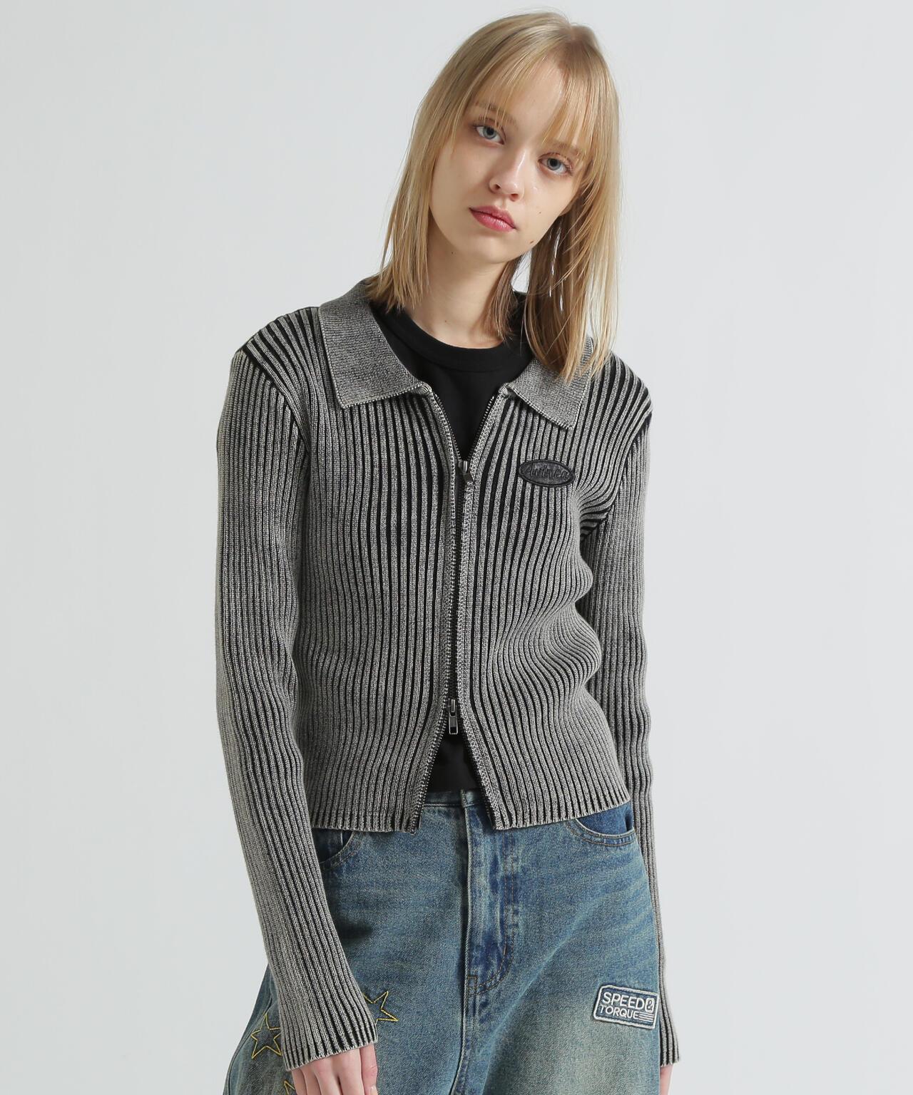Vintage Wash Wappen Knit 針織開衫
