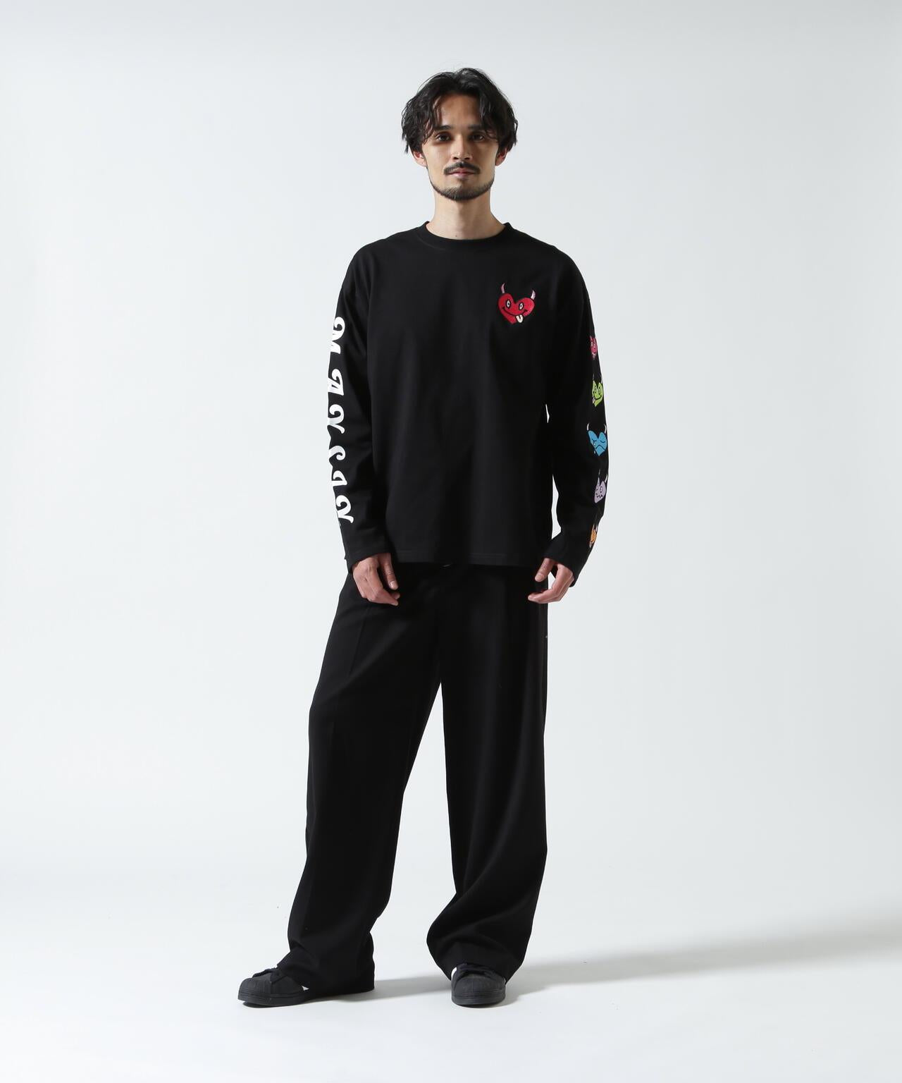 HEART SLEEVES 心形袖設計 長袖T恤