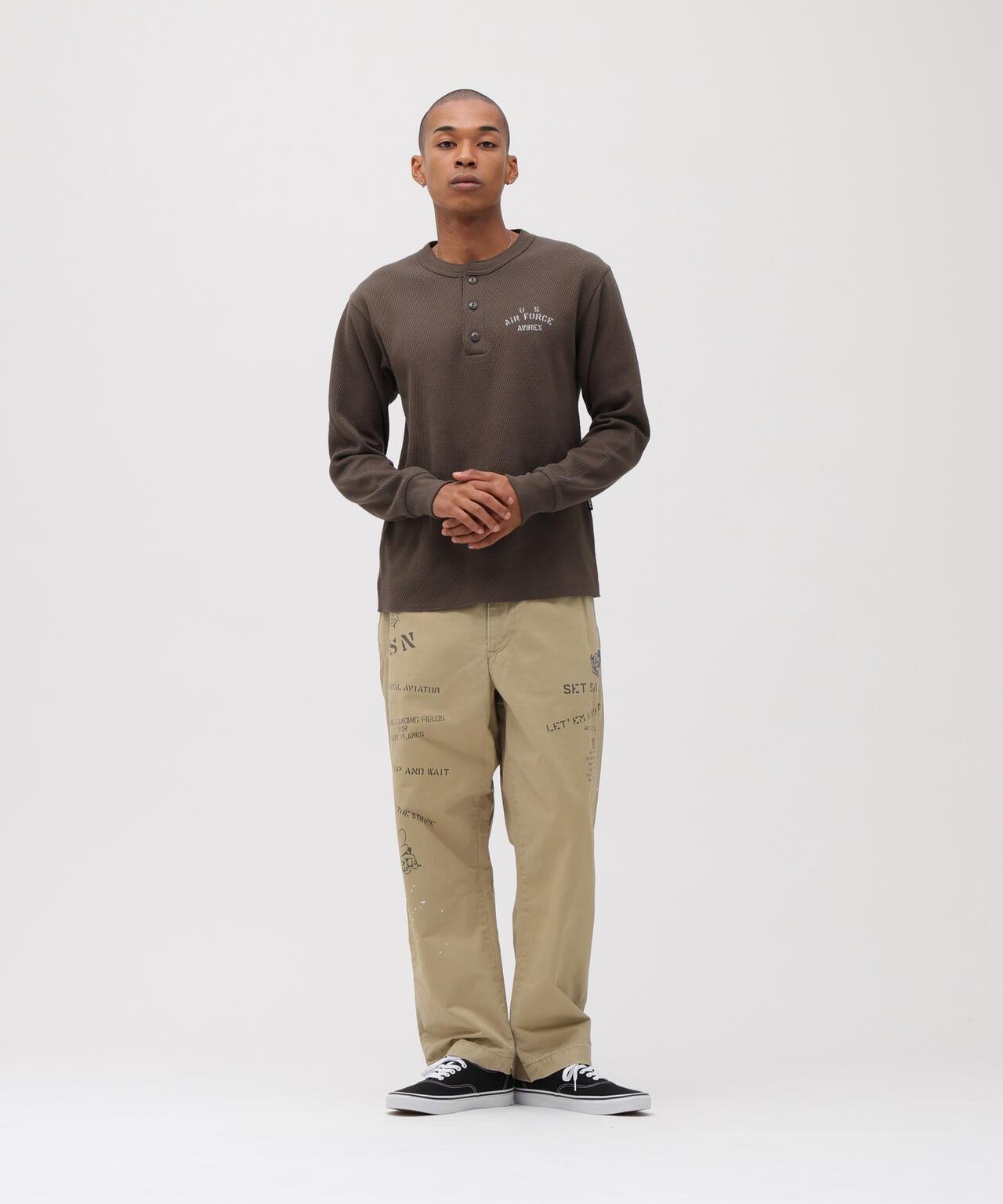 直營店限定 HONEYCOMB HENRY NECK L/S T-SHIRT 長袖T恤