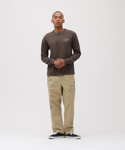 直營店限定 HONEYCOMB HENRY NECK L/S T-SHIRT 長袖T恤