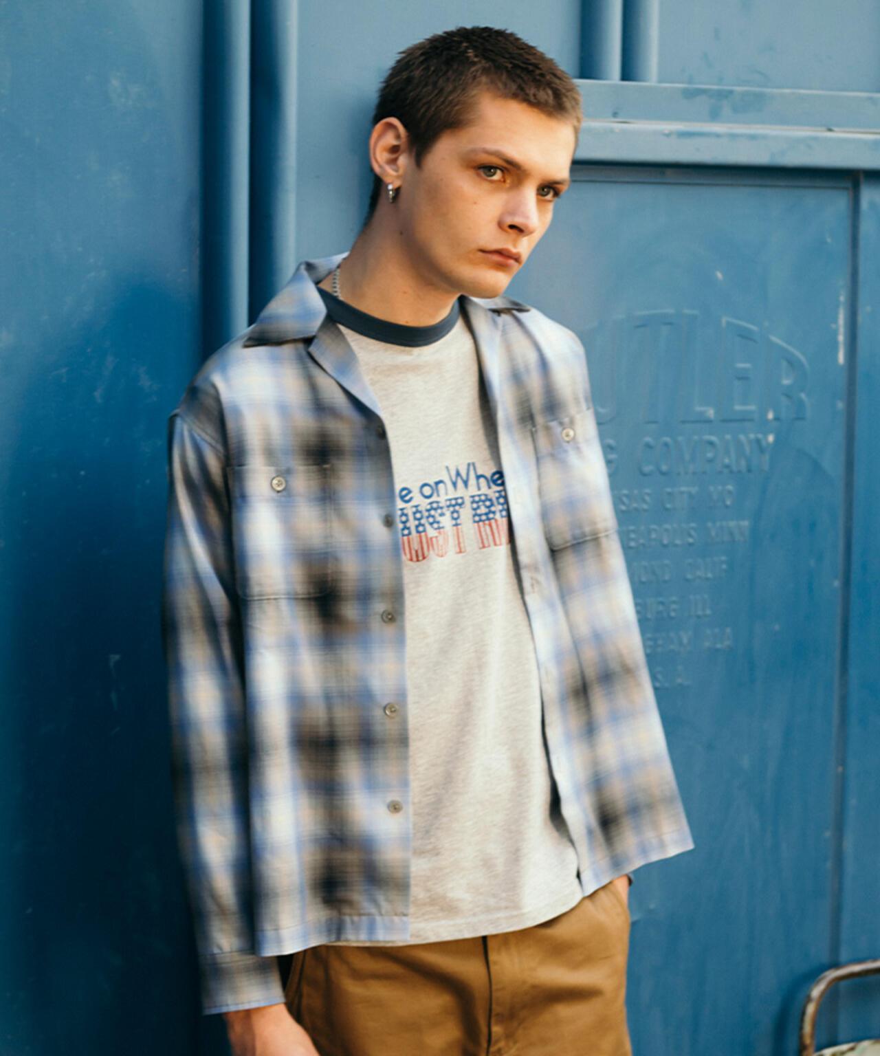 OMBRE CHECK SHIRT 漸變格紋襯衫