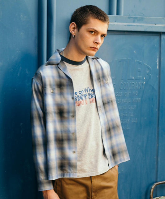 OMBRE CHECK SHIRT 漸變格紋襯衫