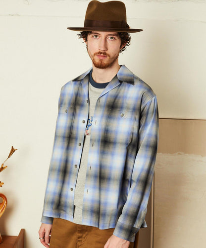 OMBRE CHECK SHIRT 漸變格紋襯衫