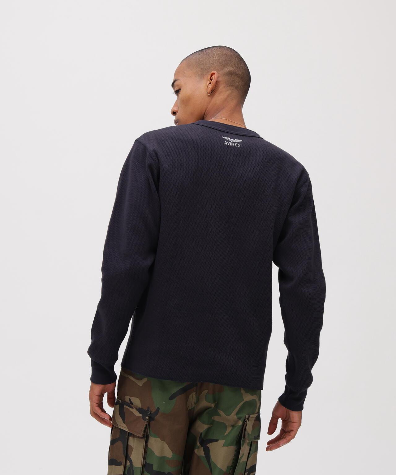直營店限定 HONEYCOMB HENRY NECK L/S T-SHIRT 長袖T恤