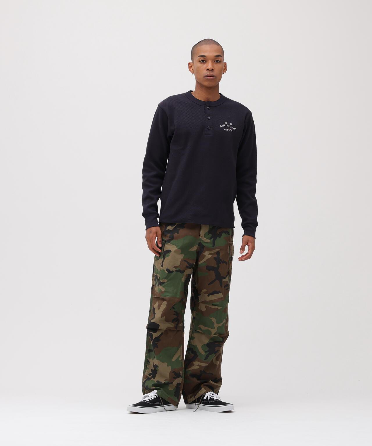 直營店限定 HONEYCOMB HENRY NECK L/S T-SHIRT 長袖T恤