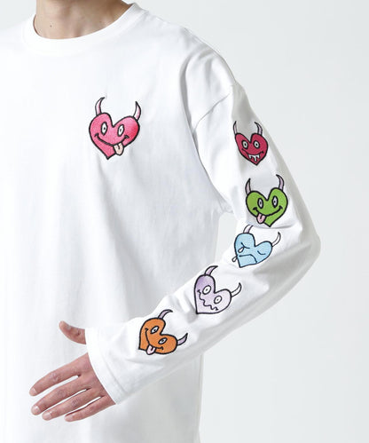HEART SLEEVES 心形袖設計 長袖T恤