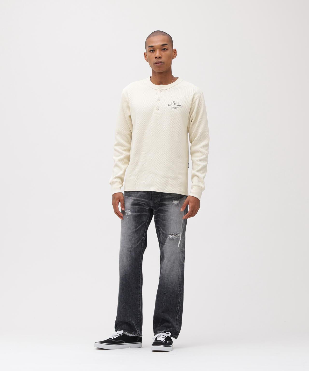 直營店限定 HONEYCOMB HENRY NECK L/S T-SHIRT 長袖T恤