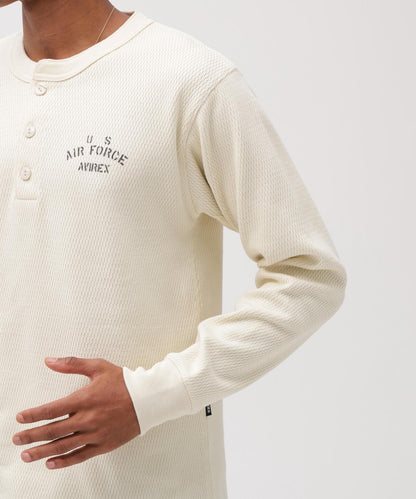 直營店限定 HONEYCOMB HENRY NECK L/S T-SHIRT 長袖T恤