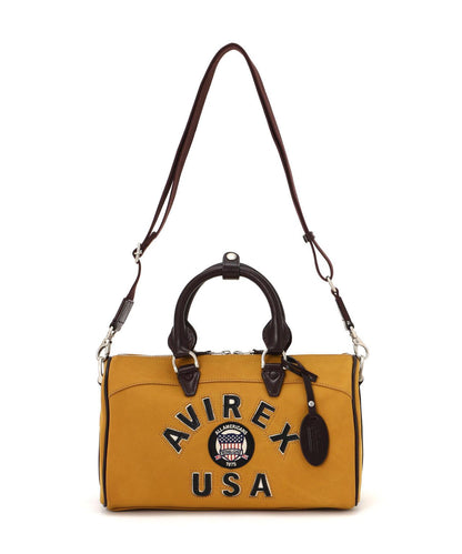 直營店限定 LX VARSITY LEATHER MINI DUFFLE BAG 迷你圓筒包