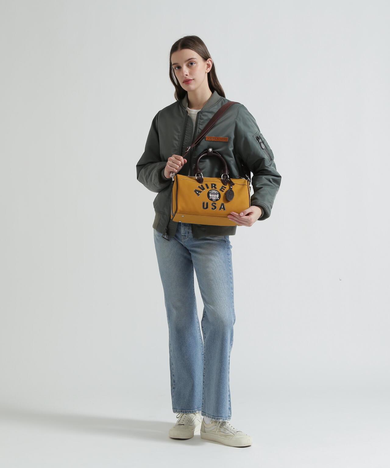 直營店限定 LX VARSITY LEATHER MINI DUFFLE BAG 迷你圓筒包
