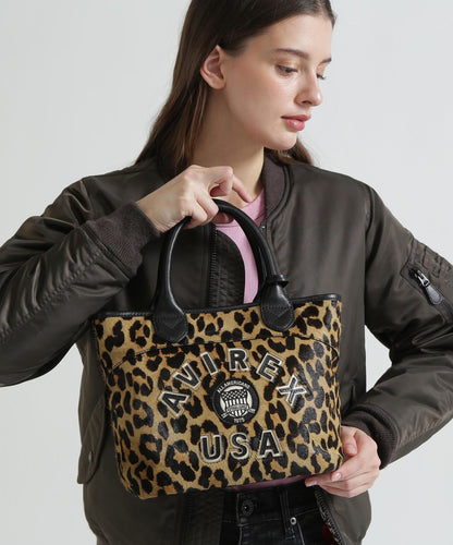 直營店限定 LX VARSITY LEATHER MINI TOTE BAG 迷你托特包