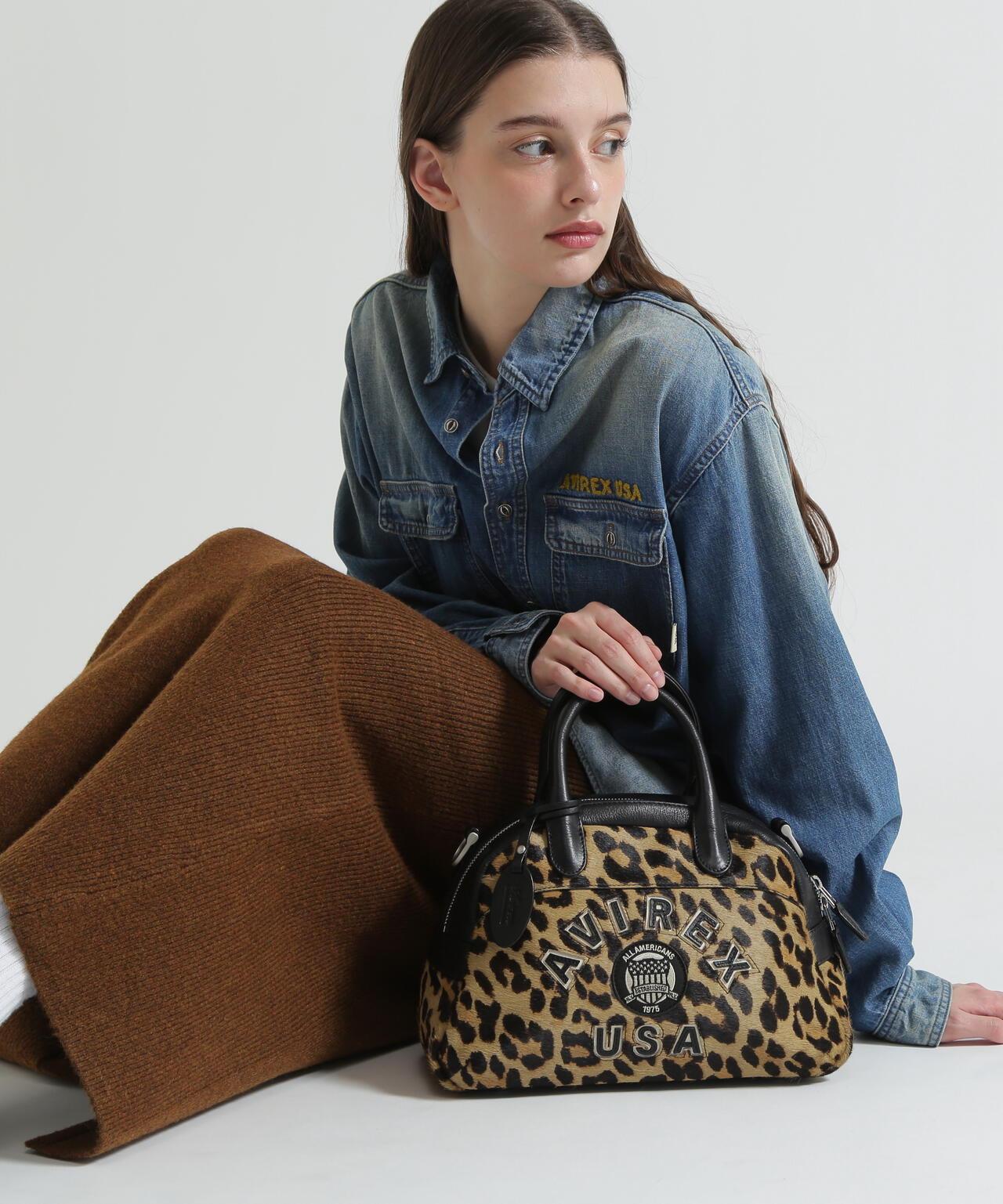LX VARSITY LEATHER MINI BOSTON BAG 皮革迷你波士頓包 《直営店限定》