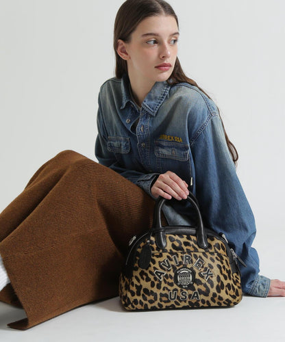 LX VARSITY LEATHER MINI BOSTON BAG 皮革迷你波士頓包 《直営店限定》