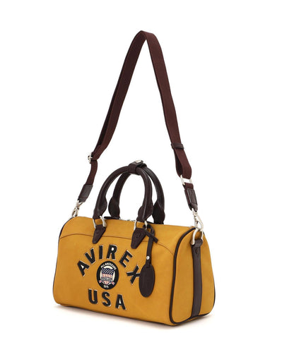 直營店限定 LX VARSITY LEATHER MINI DUFFLE BAG 迷你圓筒包
