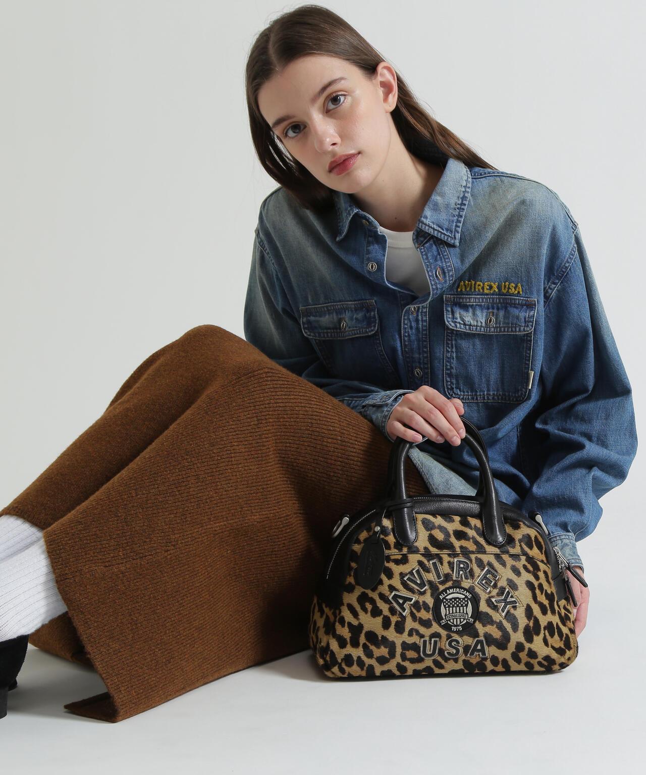 LX VARSITY LEATHER MINI BOSTON BAG 皮革迷你波士頓包 《直営店限定》