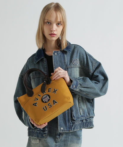 直營店限定 LX VARSITY LEATHER MINI TOTE BAG 迷你托特包
