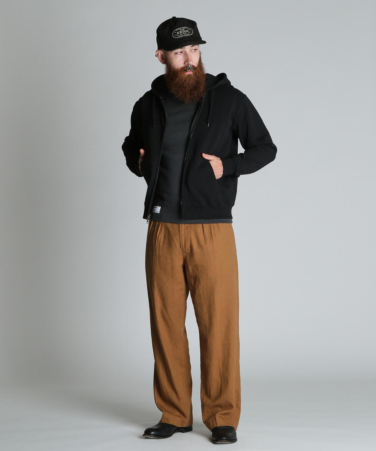 BLANK ZIP HOODED 拉鍊連帽衛衣