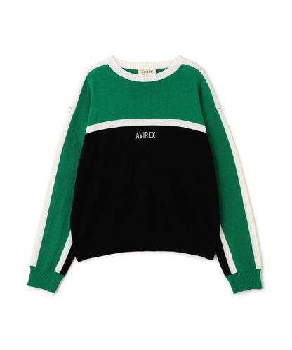 MULTI-TONE KNIT PULLOVER 針織套頭衫