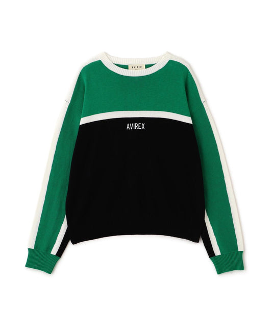 MULTI-TONE KNIT PULLOVER 針織套頭衫