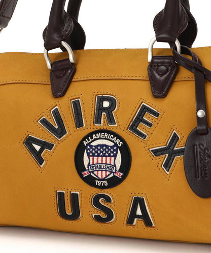 直營店限定 LX VARSITY LEATHER MINI DUFFLE BAG 迷你圓筒包