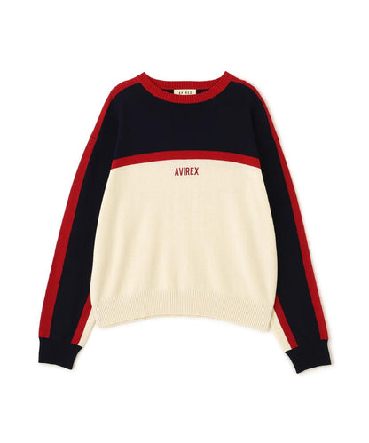MULTI-TONE KNIT PULLOVER 針織套頭衫