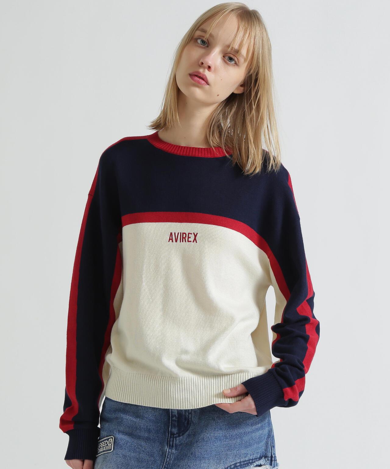 MULTI-TONE KNIT PULLOVER 針織套頭衫