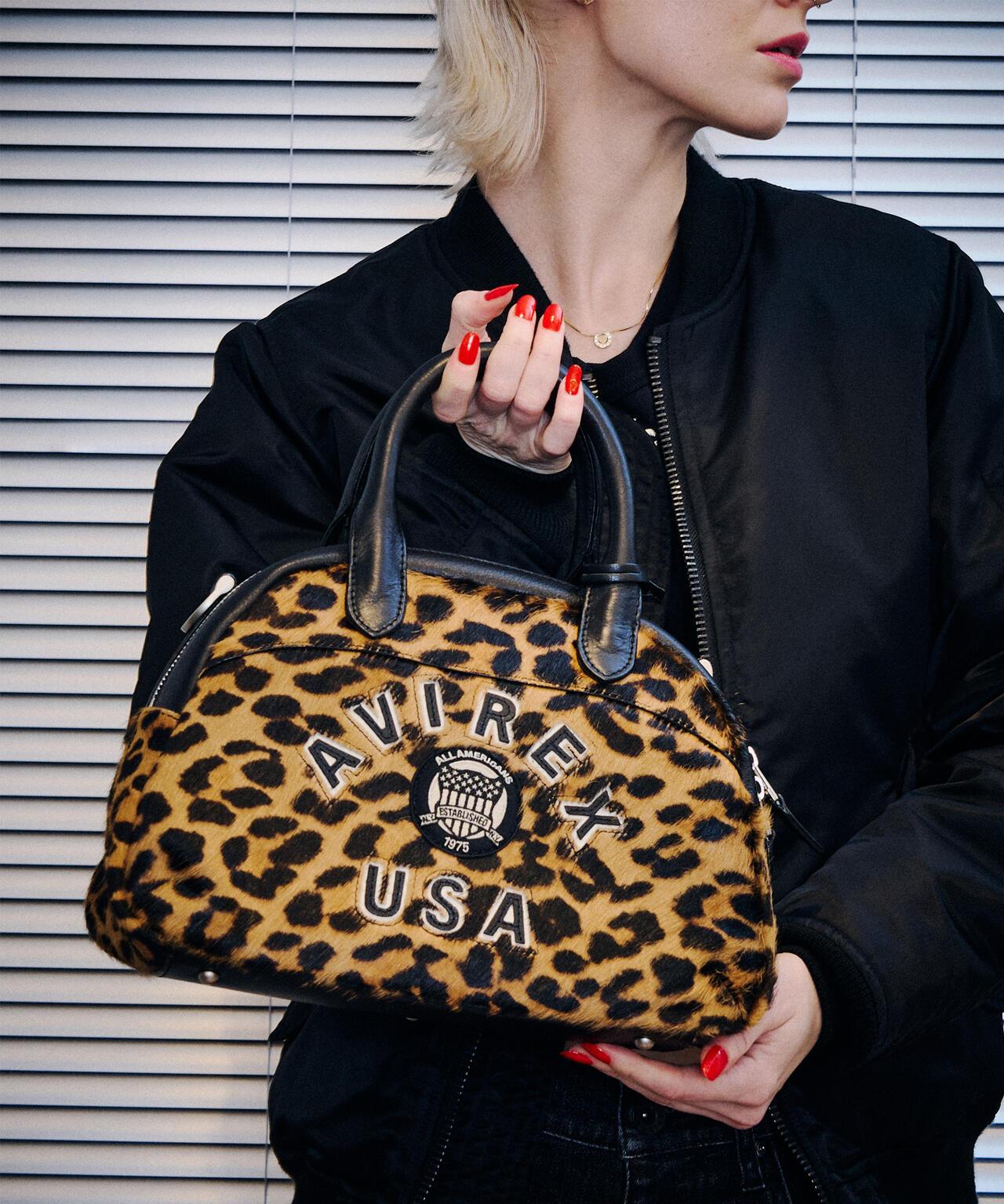 LX VARSITY LEATHER MINI BOSTON BAG 皮革迷你波士頓包 《直営店限定》