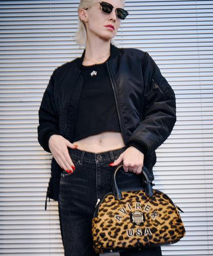 LX VARSITY LEATHER MINI BOSTON BAG 皮革迷你波士頓包 《直営店限定》