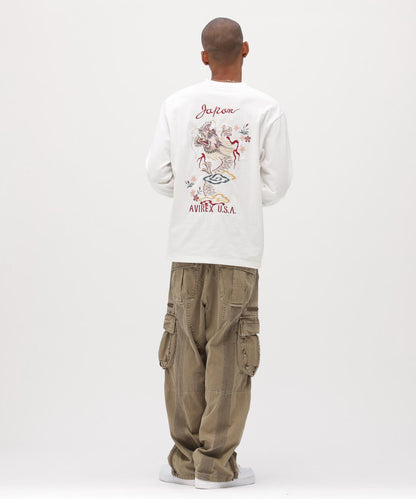 SOUVENIR L/S T-SHIRT “DRAGON& CHERRY BLOSSOMS” 長袖T恤