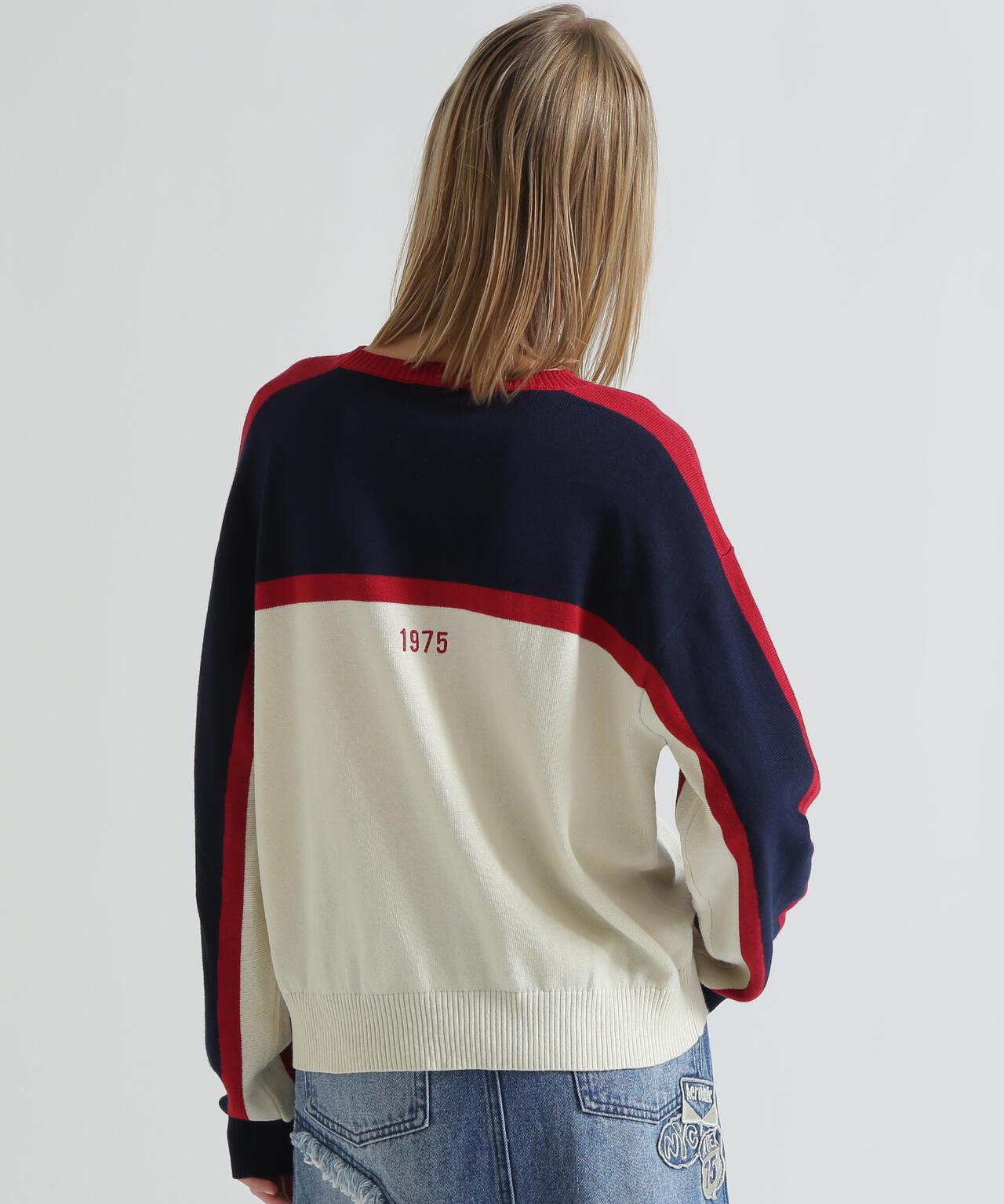 MULTI-TONE KNIT PULLOVER 針織套頭衫