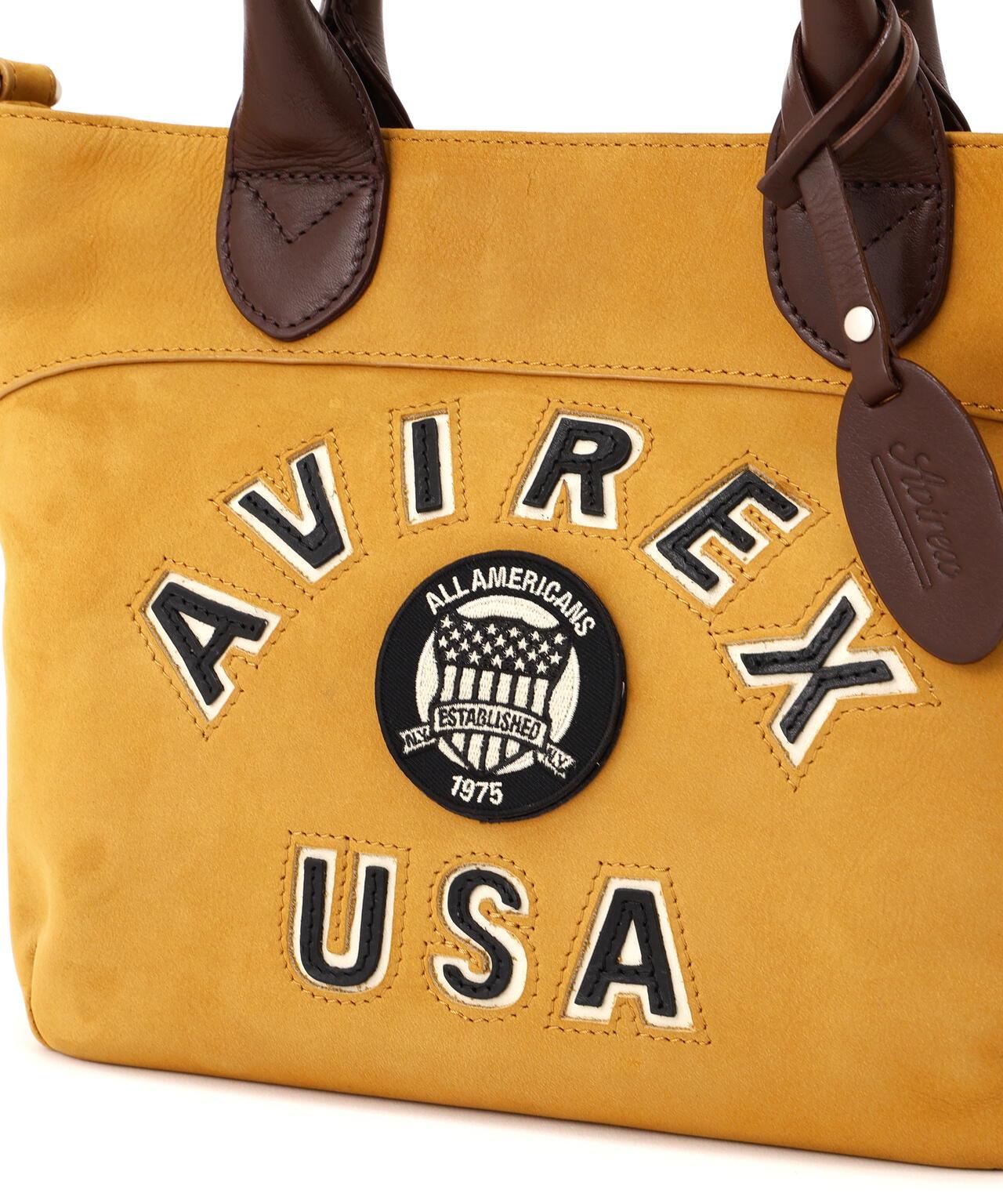直營店限定 LX VARSITY LEATHER MINI TOTE BAG 迷你托特包