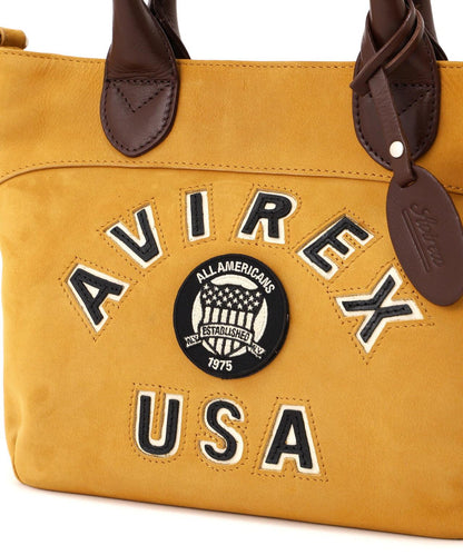 直營店限定 LX VARSITY LEATHER MINI TOTE BAG 迷你托特包