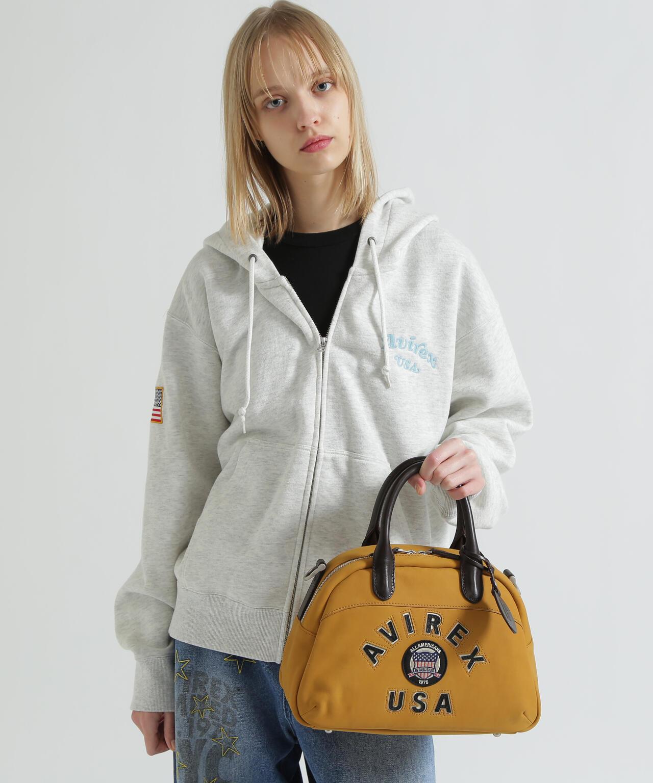 LX VARSITY LEATHER MINI BOSTON BAG 皮革迷你波士頓包 《直営店限定》