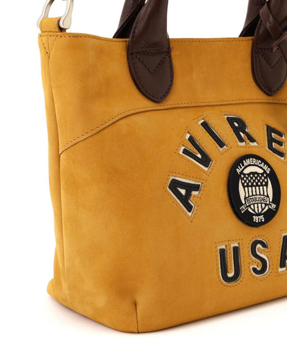 直營店限定 LX VARSITY LEATHER MINI TOTE BAG 迷你托特包