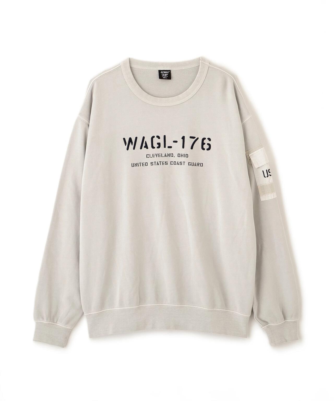 FADED MIL.POCKET CREWNECK SWEAT 水洗做舊 工裝口袋 圓領 衛衣