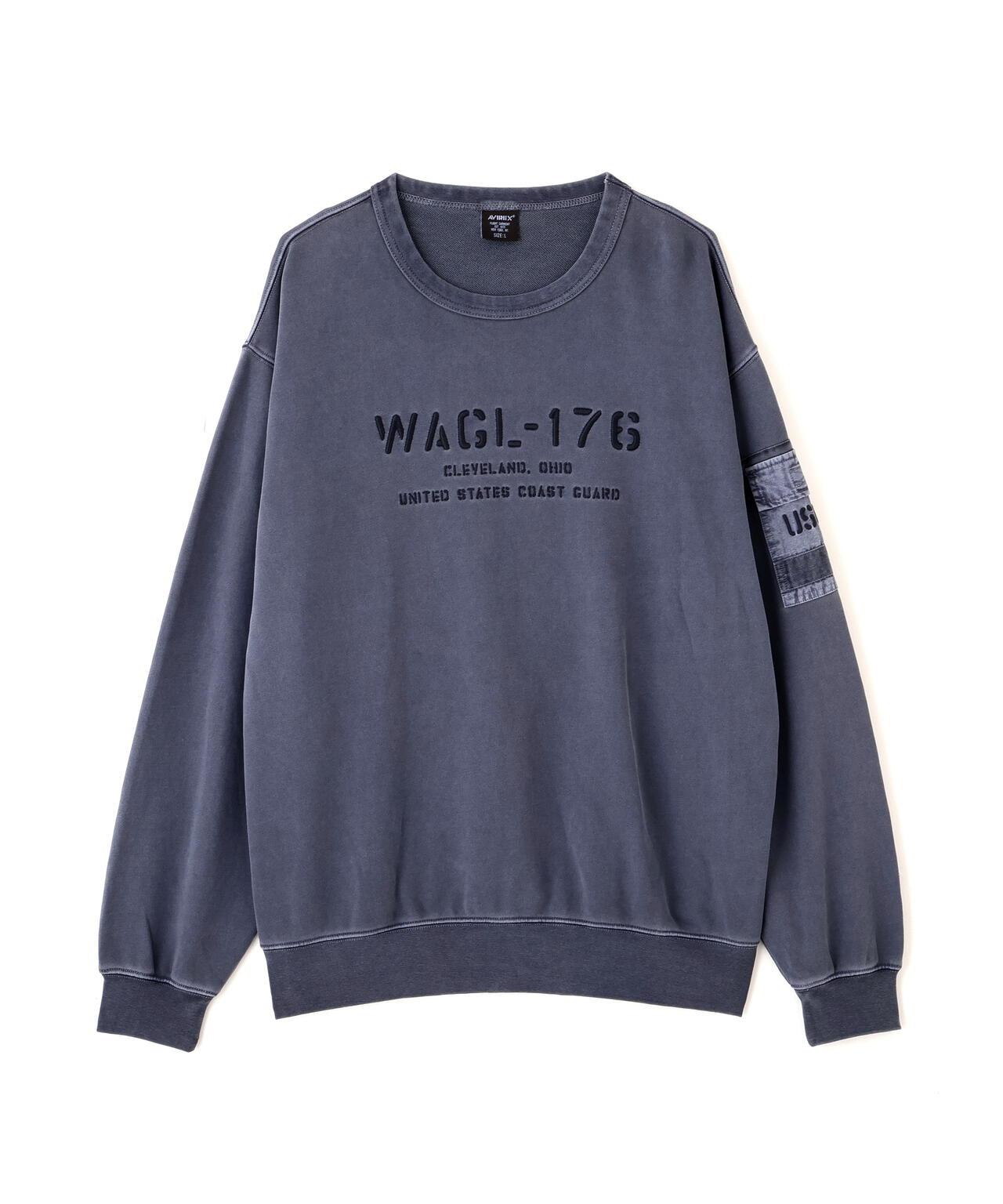 FADED MIL.POCKET CREWNECK SWEAT 水洗做舊 工裝口袋 圓領 衛衣