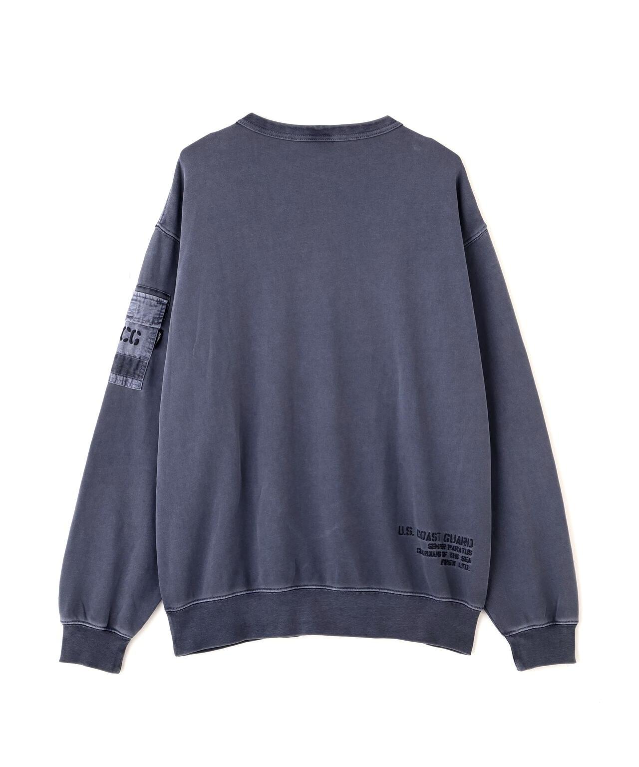 FADED MIL.POCKET CREWNECK SWEAT 水洗做舊 工裝口袋 圓領 衛衣
