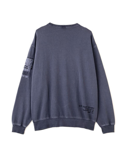FADED MIL.POCKET CREWNECK SWEAT 水洗做舊 工裝口袋 圓領 衛衣