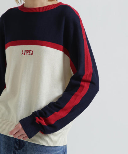 MULTI-TONE KNIT PULLOVER 針織套頭衫