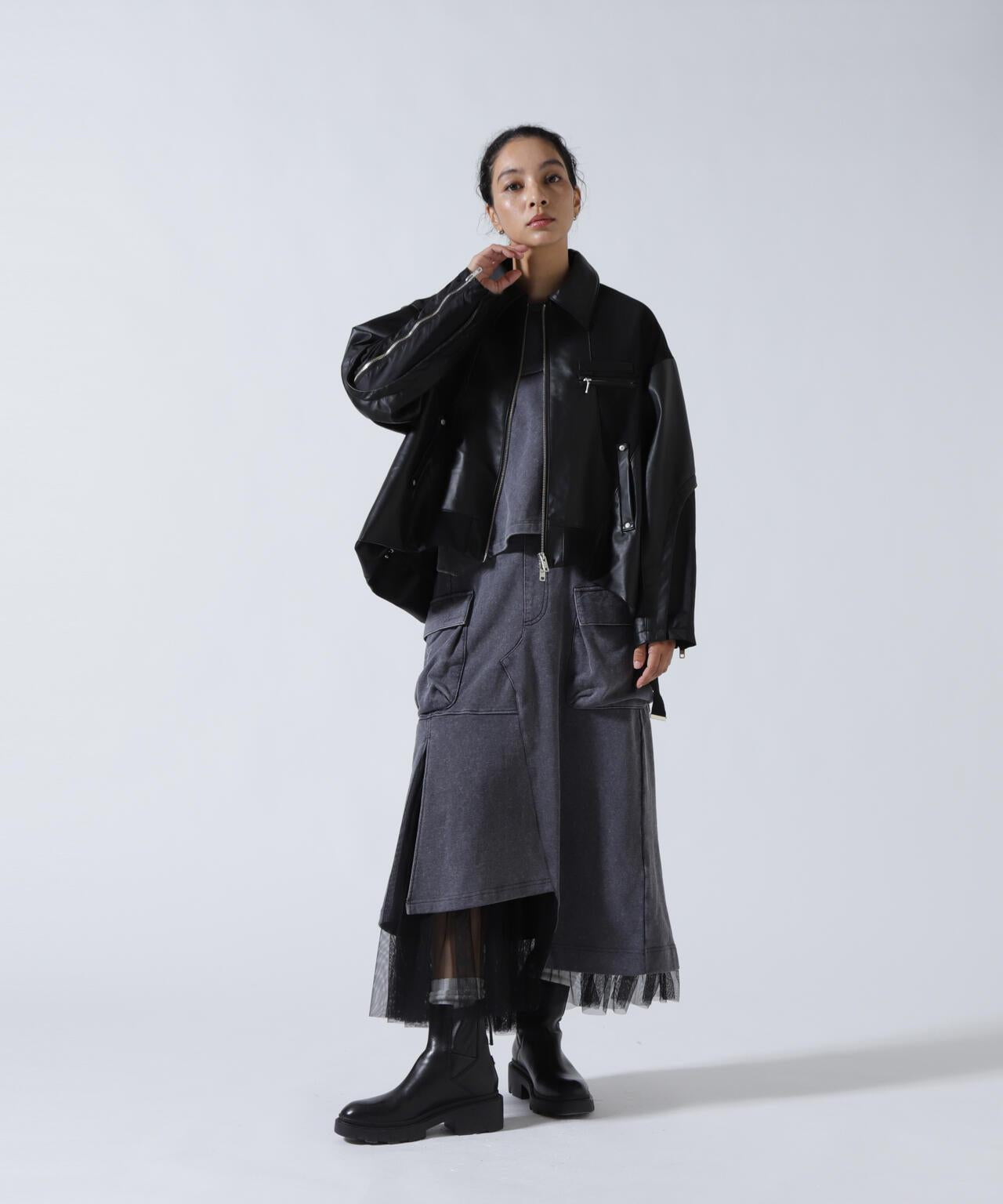 AVIREXxAULA AILA 網紗拼接半身裙