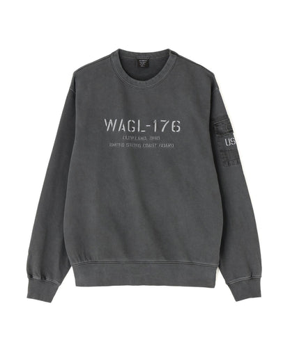 FADED MIL.POCKET CREWNECK SWEAT 水洗做舊 工裝口袋 圓領 衛衣