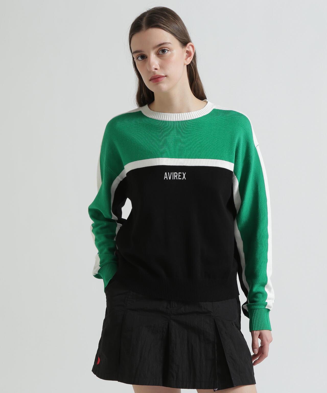 MULTI-TONE KNIT PULLOVER 針織套頭衫