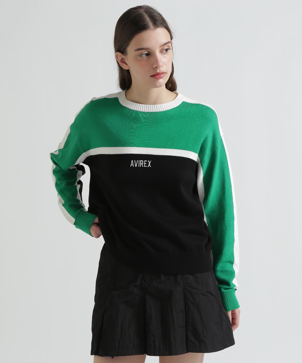 MULTI-TONE KNIT PULLOVER 針織套頭衫