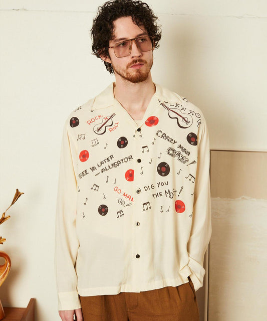 ROCK'N ROLL RAYON SHIRT 人造絲襯衫