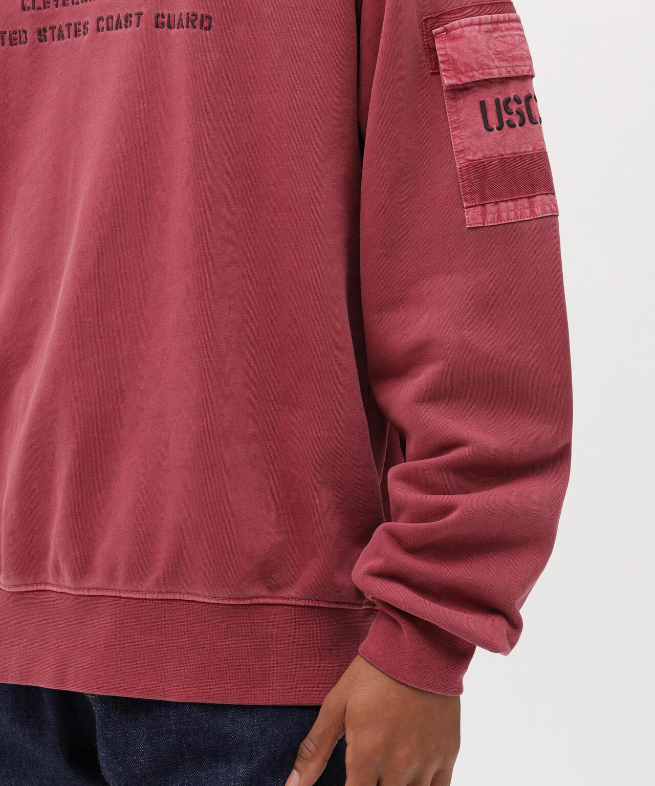FADED MIL.POCKET CREWNECK SWEAT 水洗做舊 工裝口袋 圓領 衛衣