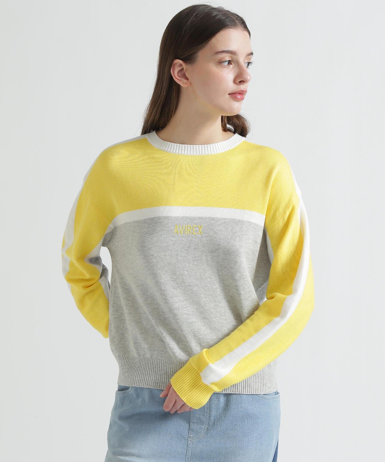 MULTI-TONE KNIT PULLOVER 針織套頭衫